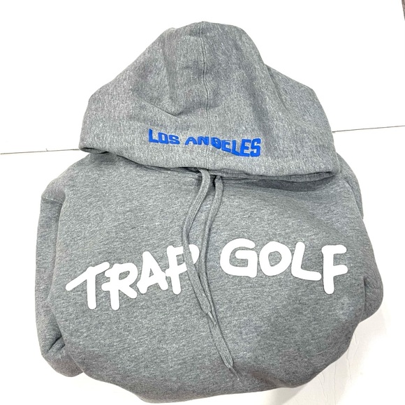 TRAP GOLF Hoodie M Medium Gray - Picture 3 of 5